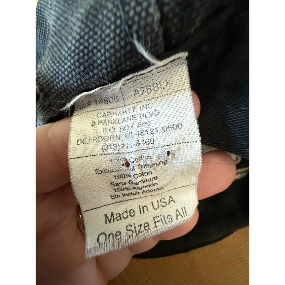 Carhartt Vintag Canvas Distressed Script Leather … - image 7